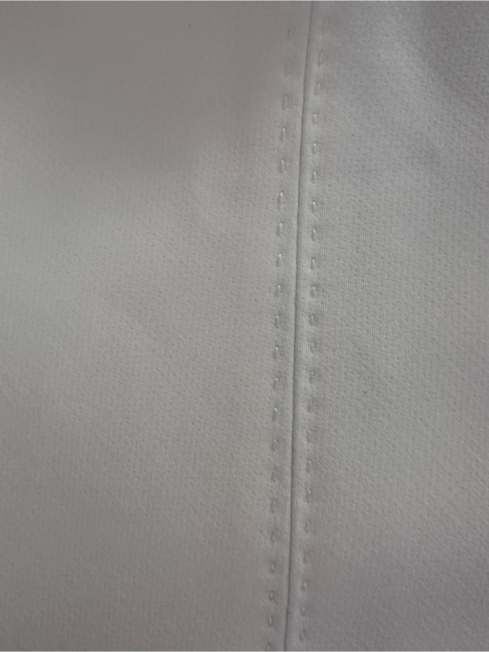 White House Black Market White A-Line Midi Skirt with Black Button Accents - Picture 9 of 10
